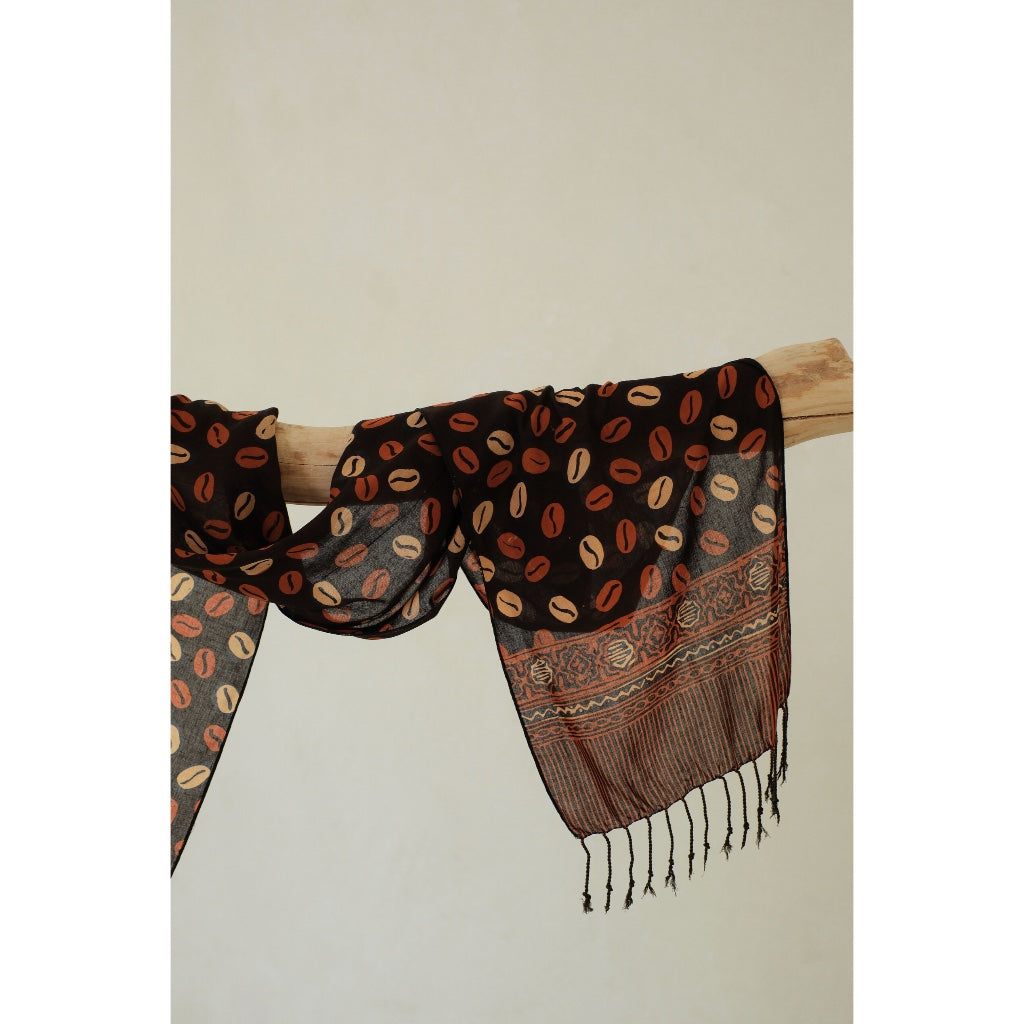 Scarf Batik Biji Kopi - Sogan