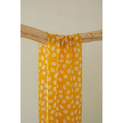 Scarf Batik Biji Kopi - Kuning