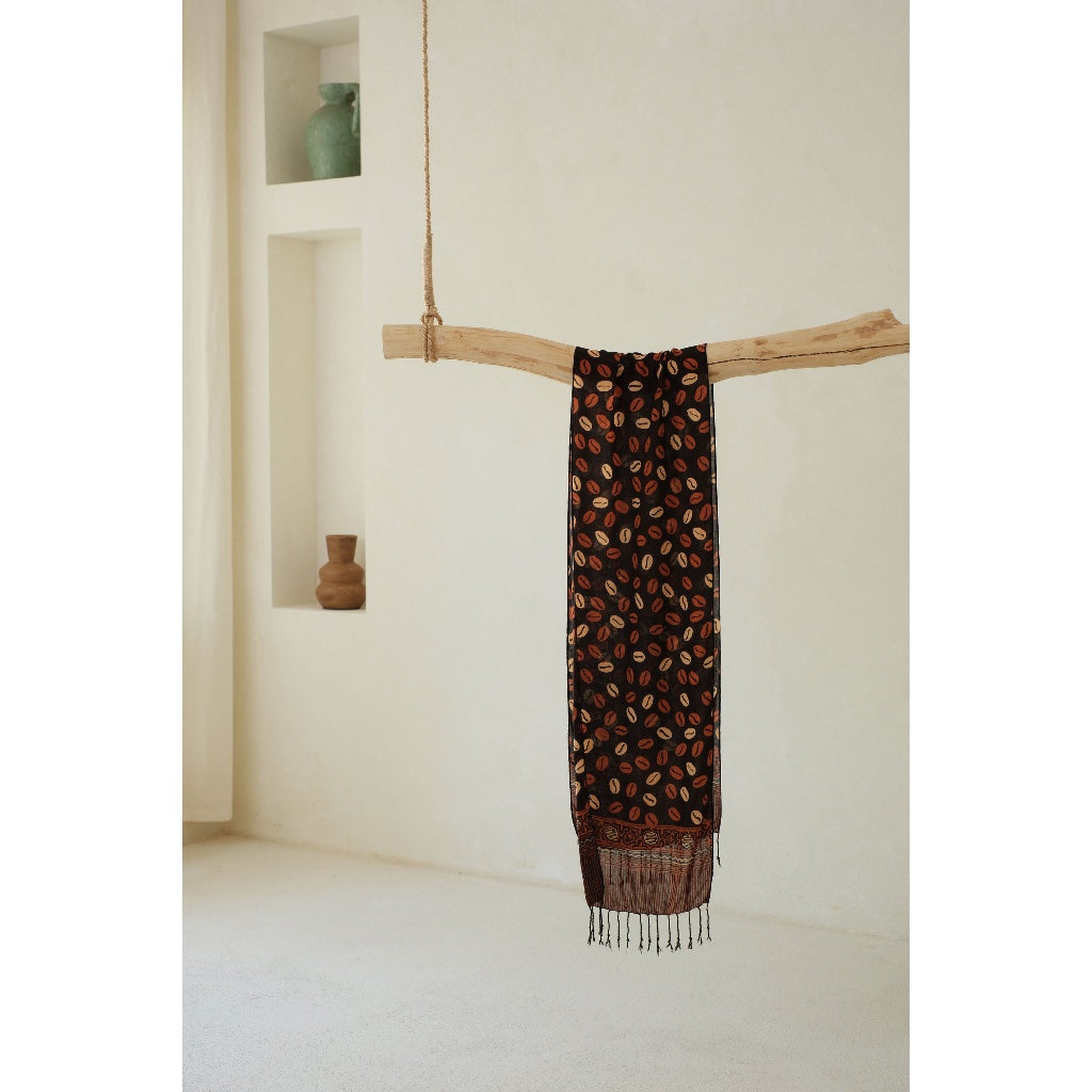 Scarf Batik Biji Kopi - Sogan