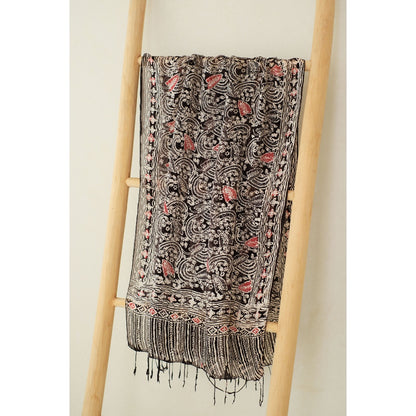 Syal Batik Sutra Aburi in Red - 55