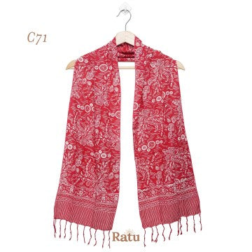 Scarf Batik D71 Red
