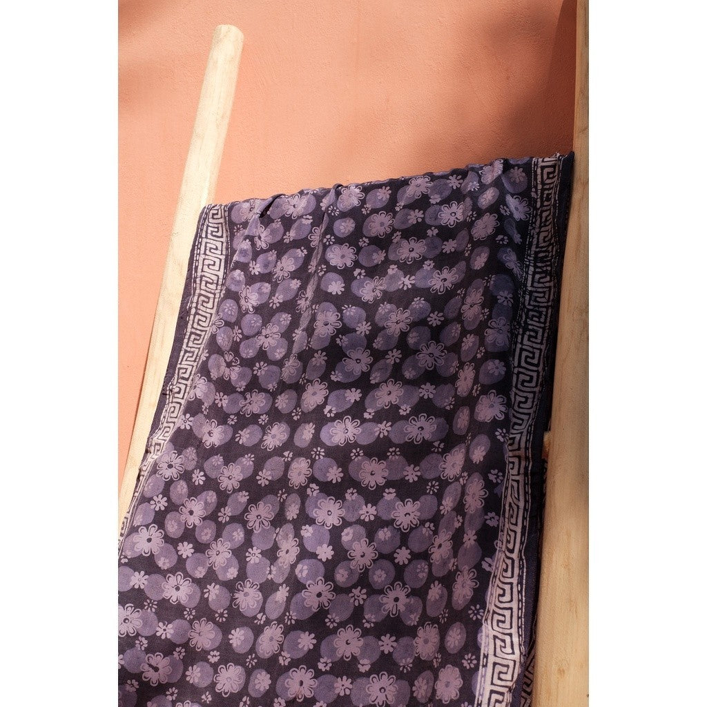 Scarf Batik Dot Melati - Purple