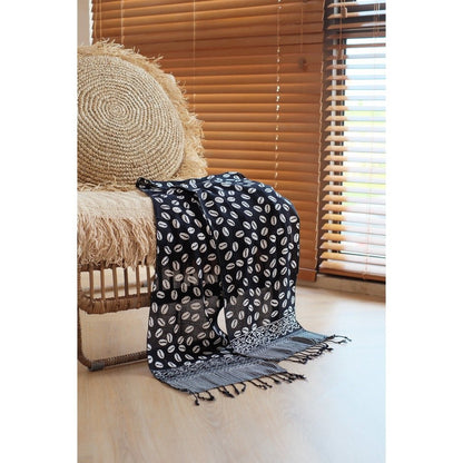 Scarf Batik Biji Kopi Black