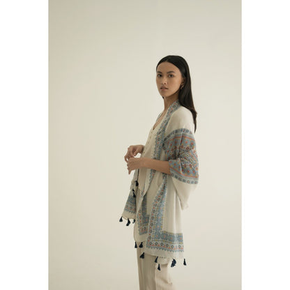 Isyana in White Shawl