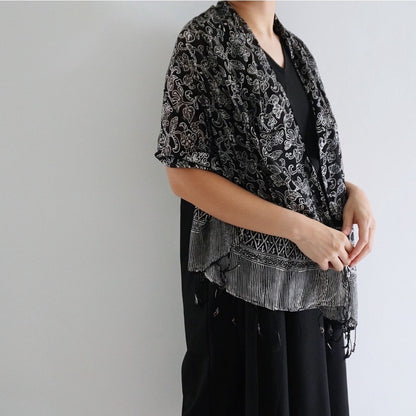 Syal Batik Sutra Black 03