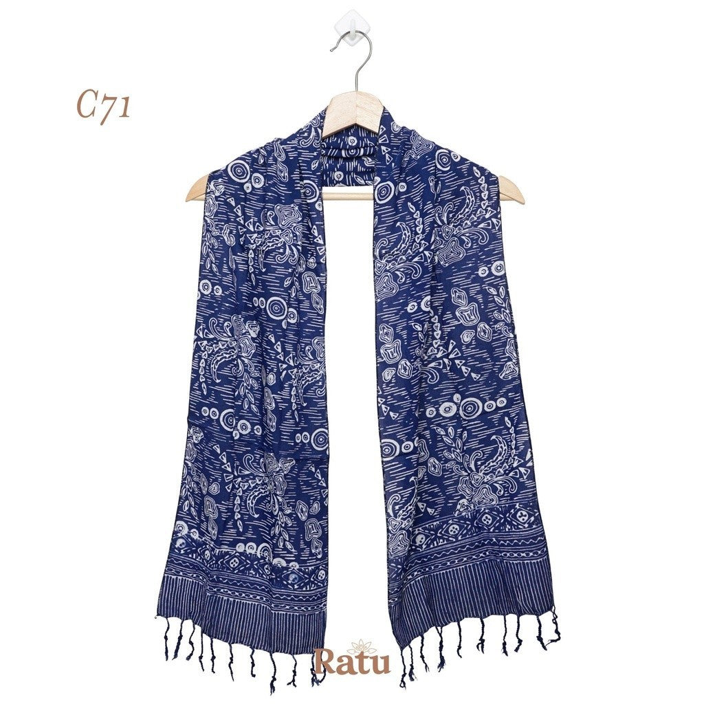 Scarf Batik C71 Blue