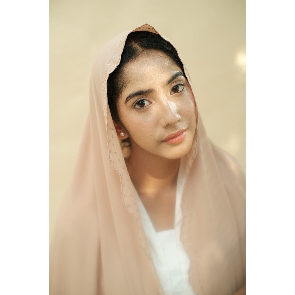 Embroidery Hijab Shawl - Malek - Milo