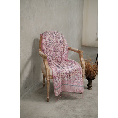 Syal Batik Sutra Pink 03
