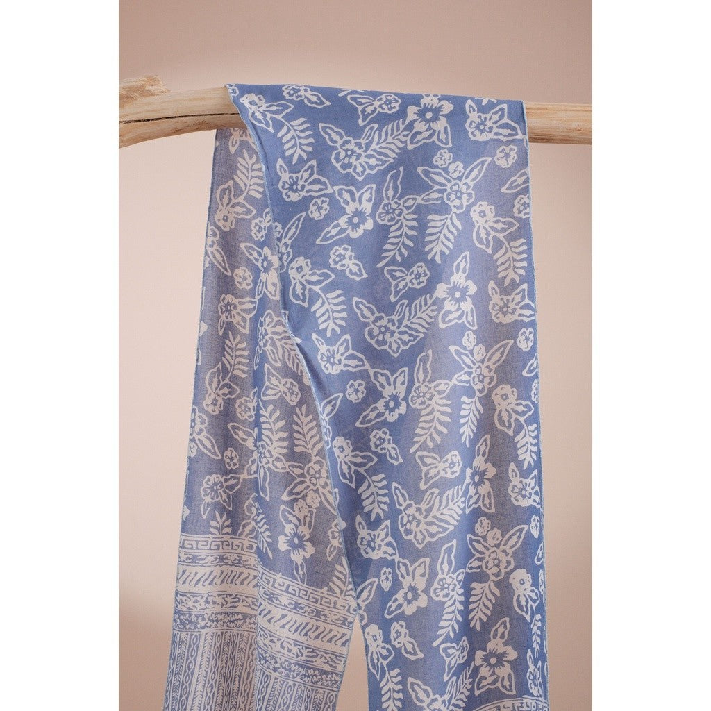 Scarf Batik TCGR Daun 2 Grey
