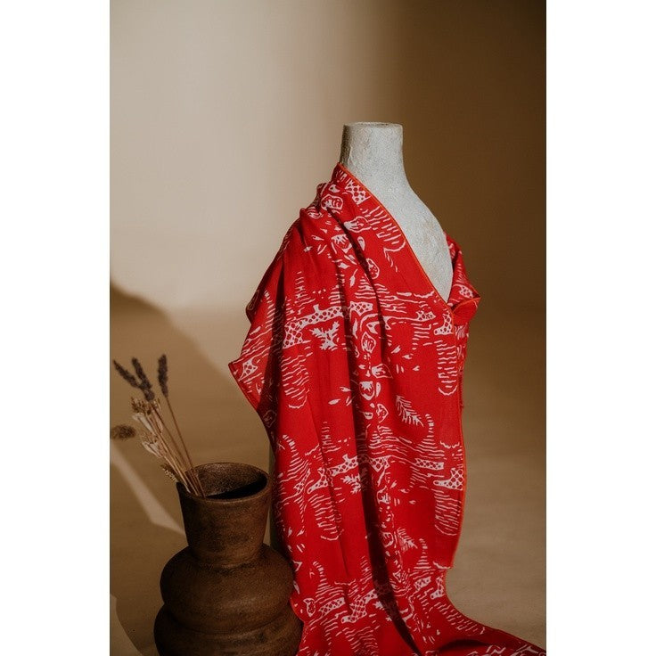 Scarf Batik H7 Orange