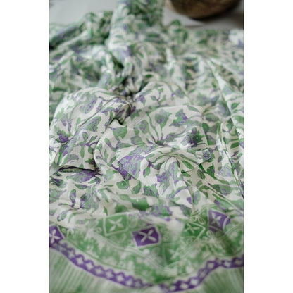 Selendang Batik Sutra Green 01