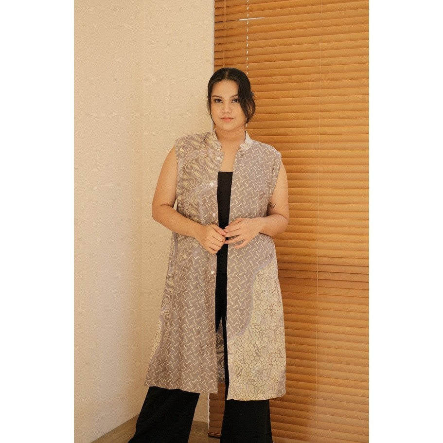 Talitha Tunik in Grey - Dress Outer Batik