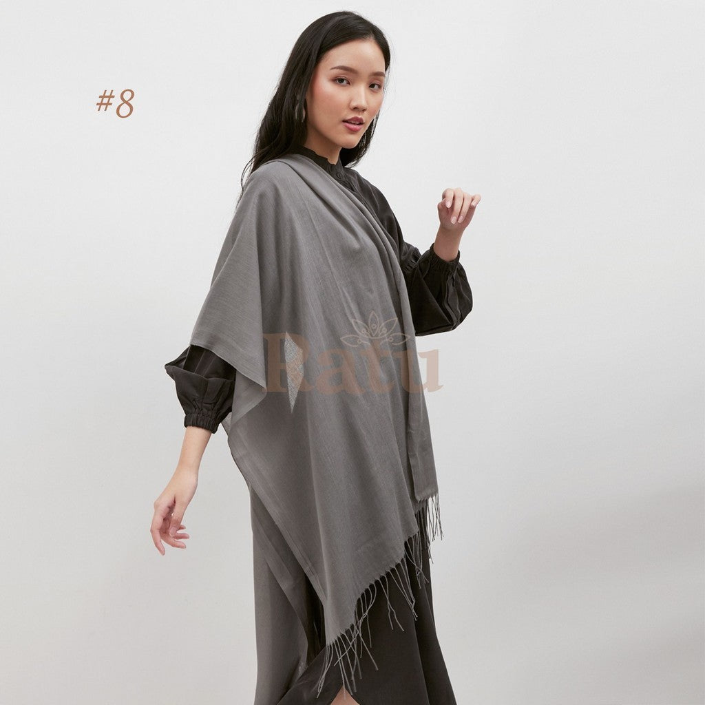 Plain Pashmina Cashmere 08