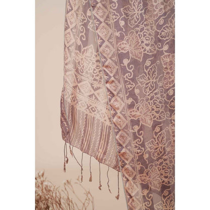 Syal Batik Sutra Grey 01