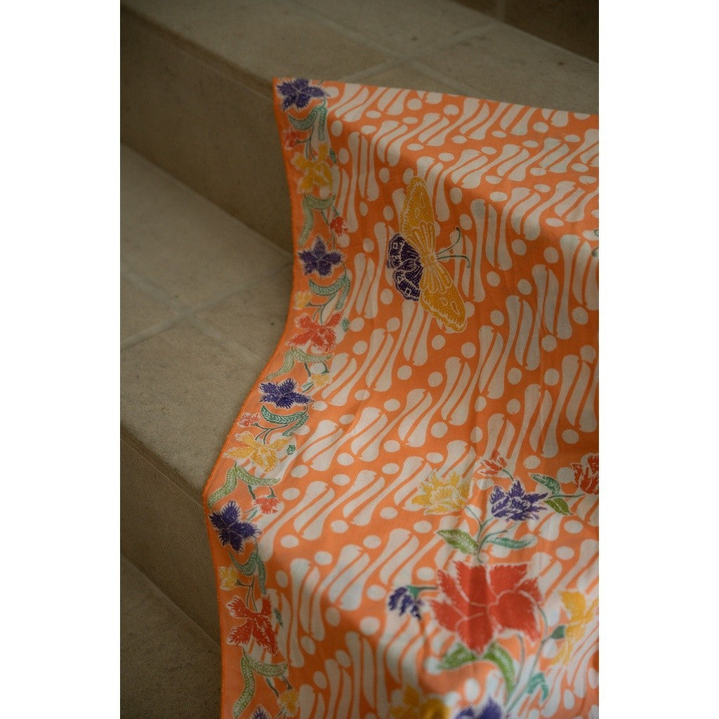 Selendang Batik Encim Parang 2 Peach