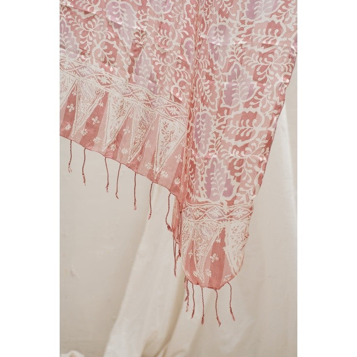 Selendang Batik Sutra Purple 01