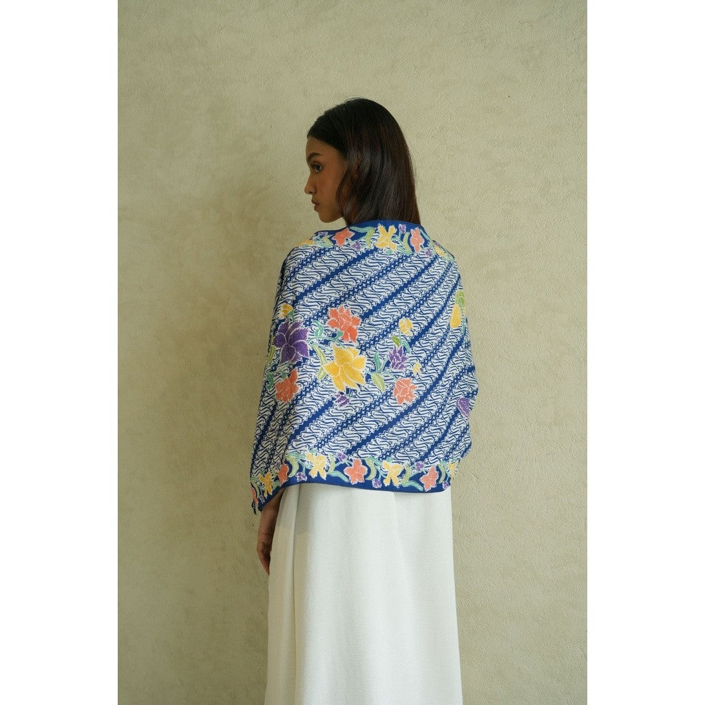 Selendang Batik Encim Parang 2 Blue