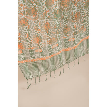 Syal Batik Sutra Green 03