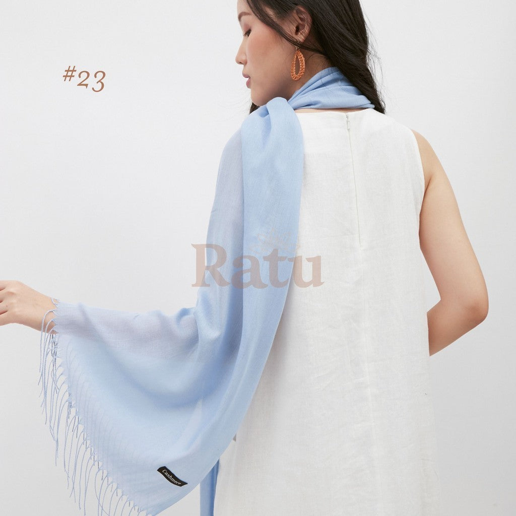 Plain Pashmina Cashmere 23