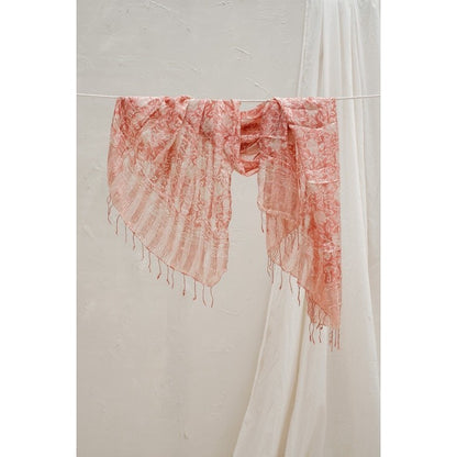 Selendang Batik Sutra Salmon 01