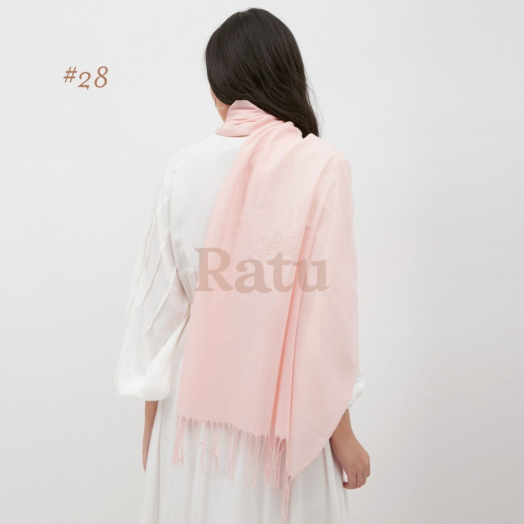 Plain Pashmina Cashmere 28