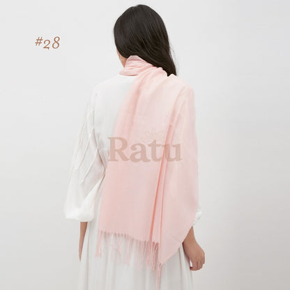 Plain Pashmina Cashmere 28