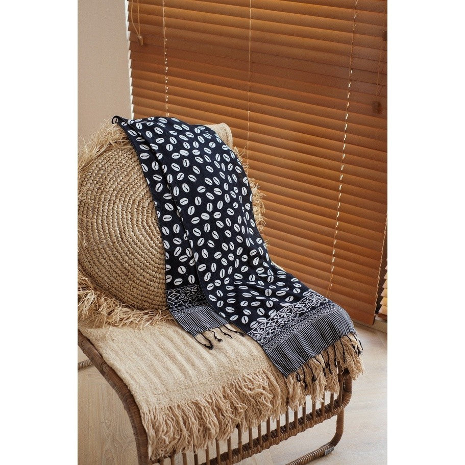 Scarf Batik Biji Kopi Black