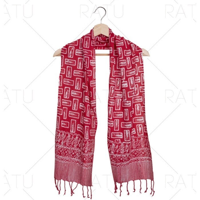 Scarf Batik D4 Red