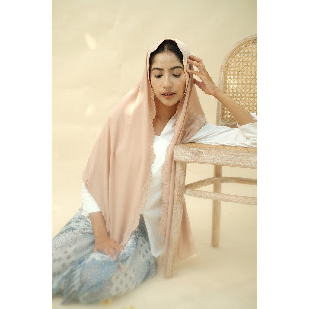 Embroidery Hijab Shawl - Malek - Milo