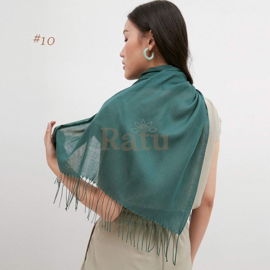 Plain Pashmina Cashmere 10