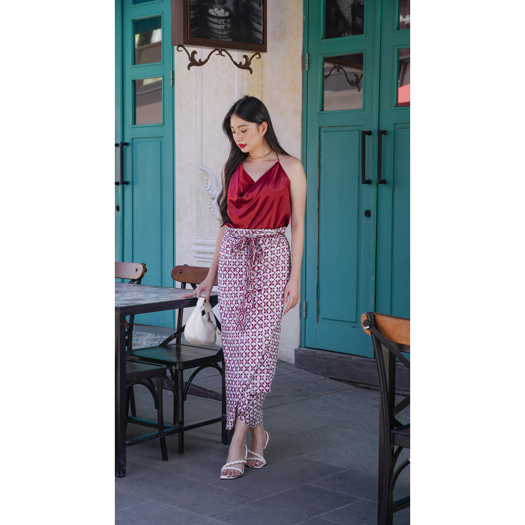 Jane Rok Lilit in Red - Batik Kawung