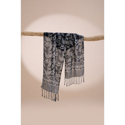 Scarf Batik TCE Daun 2 Black