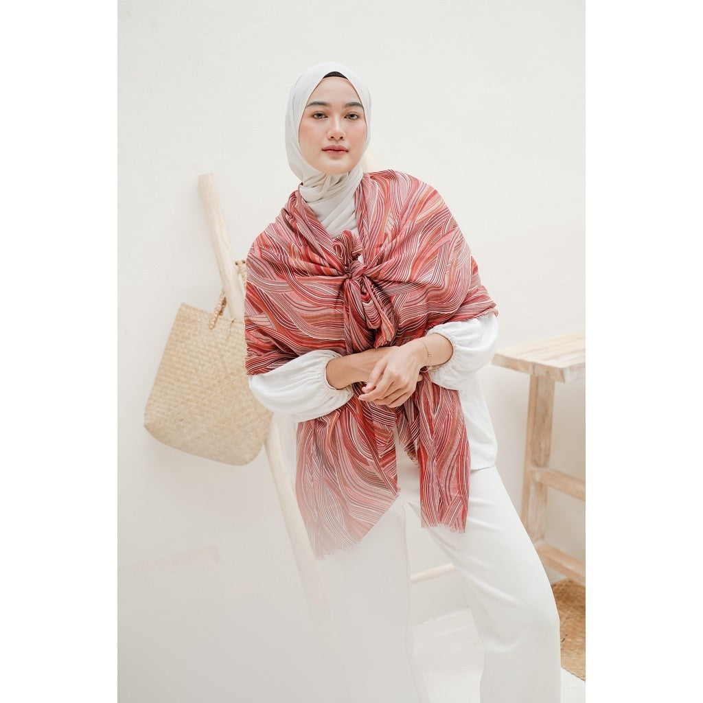 Mira in Red Shawl