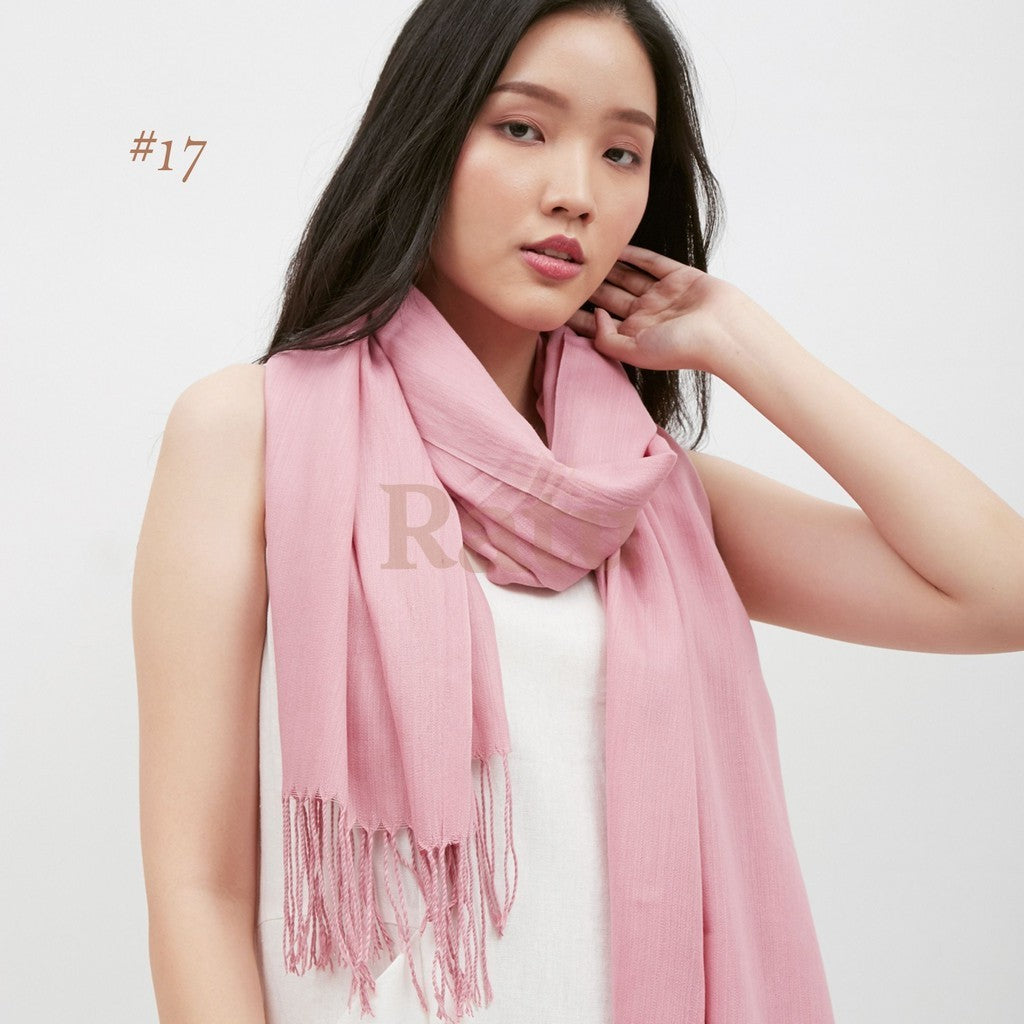 Plain Pashmina Cashmere 17