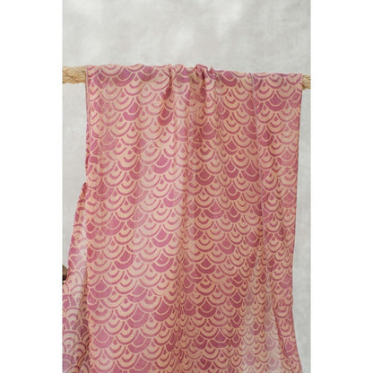 Syal Batik Sutra Ombak - Purple - 45