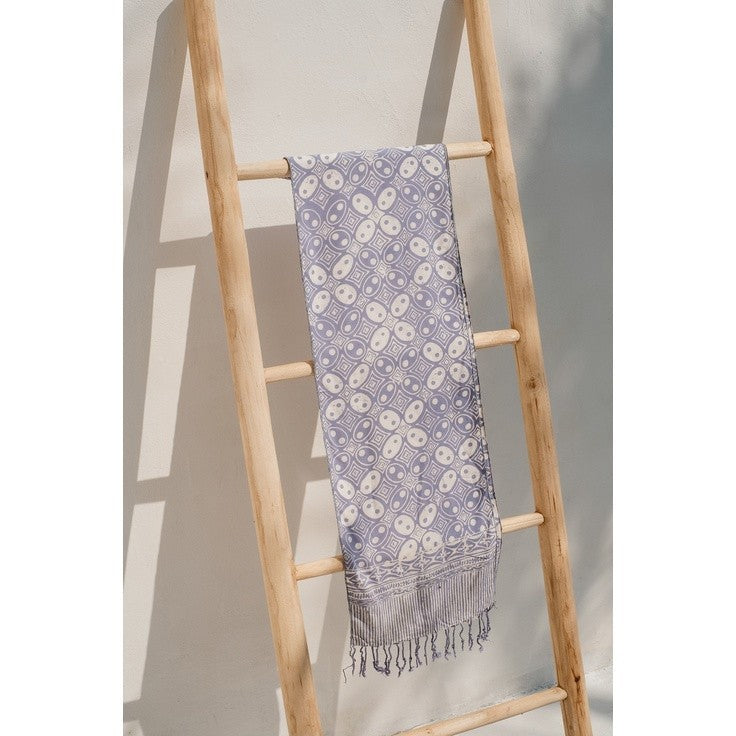 Scarf Batik TCGR Kawung Grey