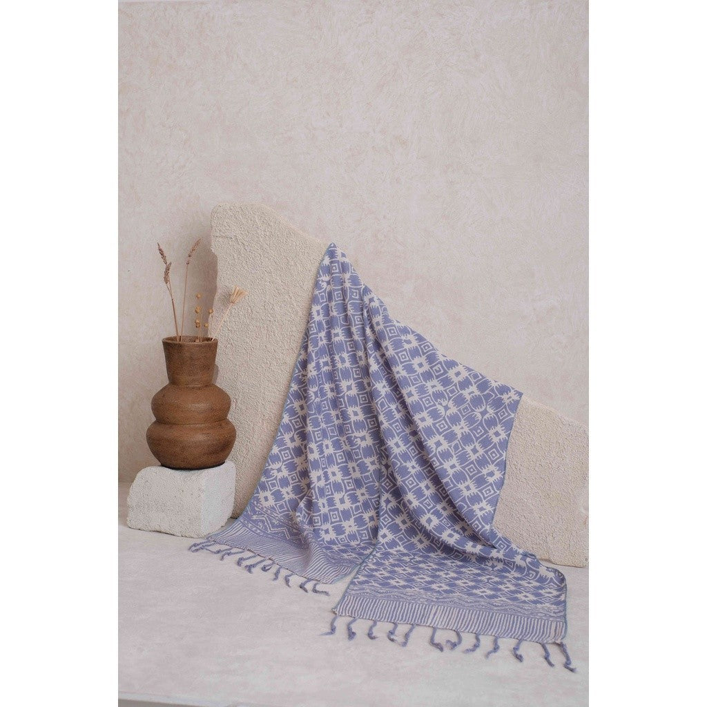 Scarf Batik TCGR Kawung 4 Grey