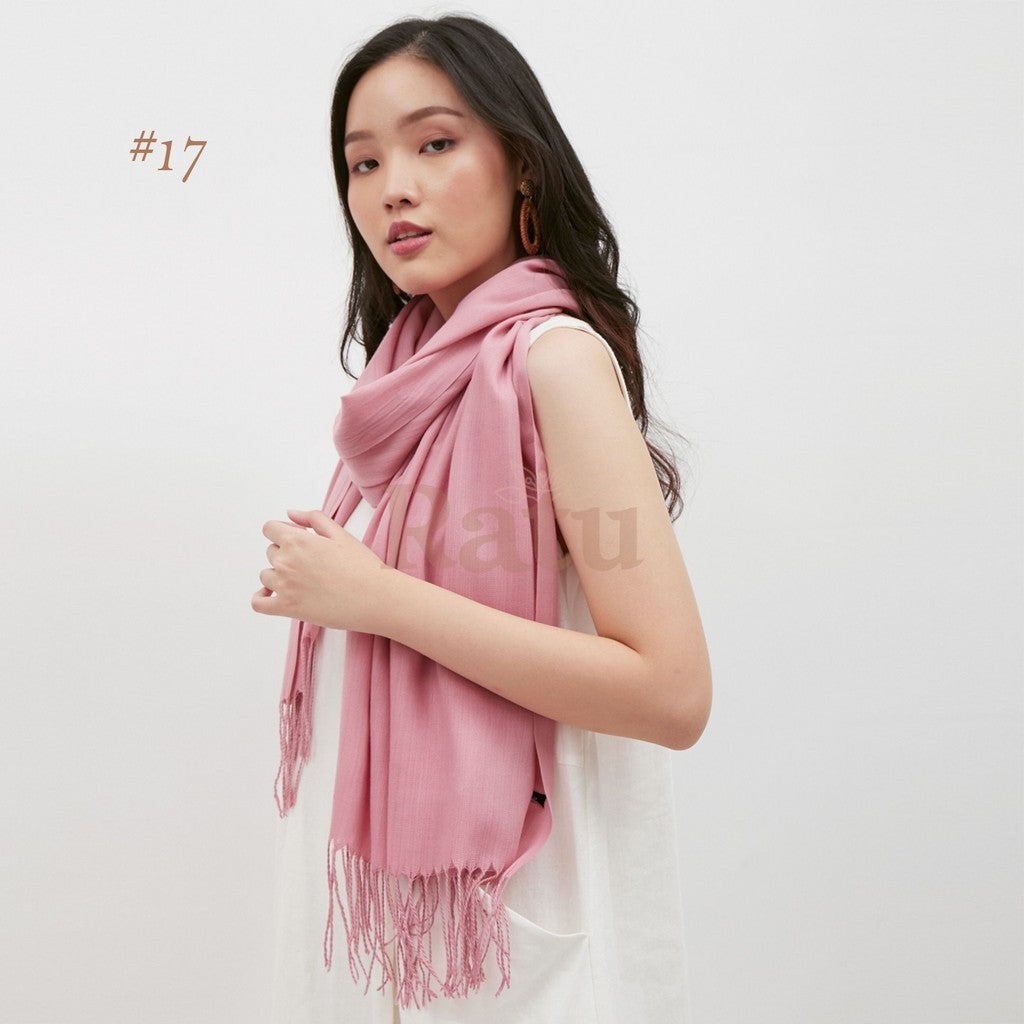 Plain Pashmina Cashmere 17