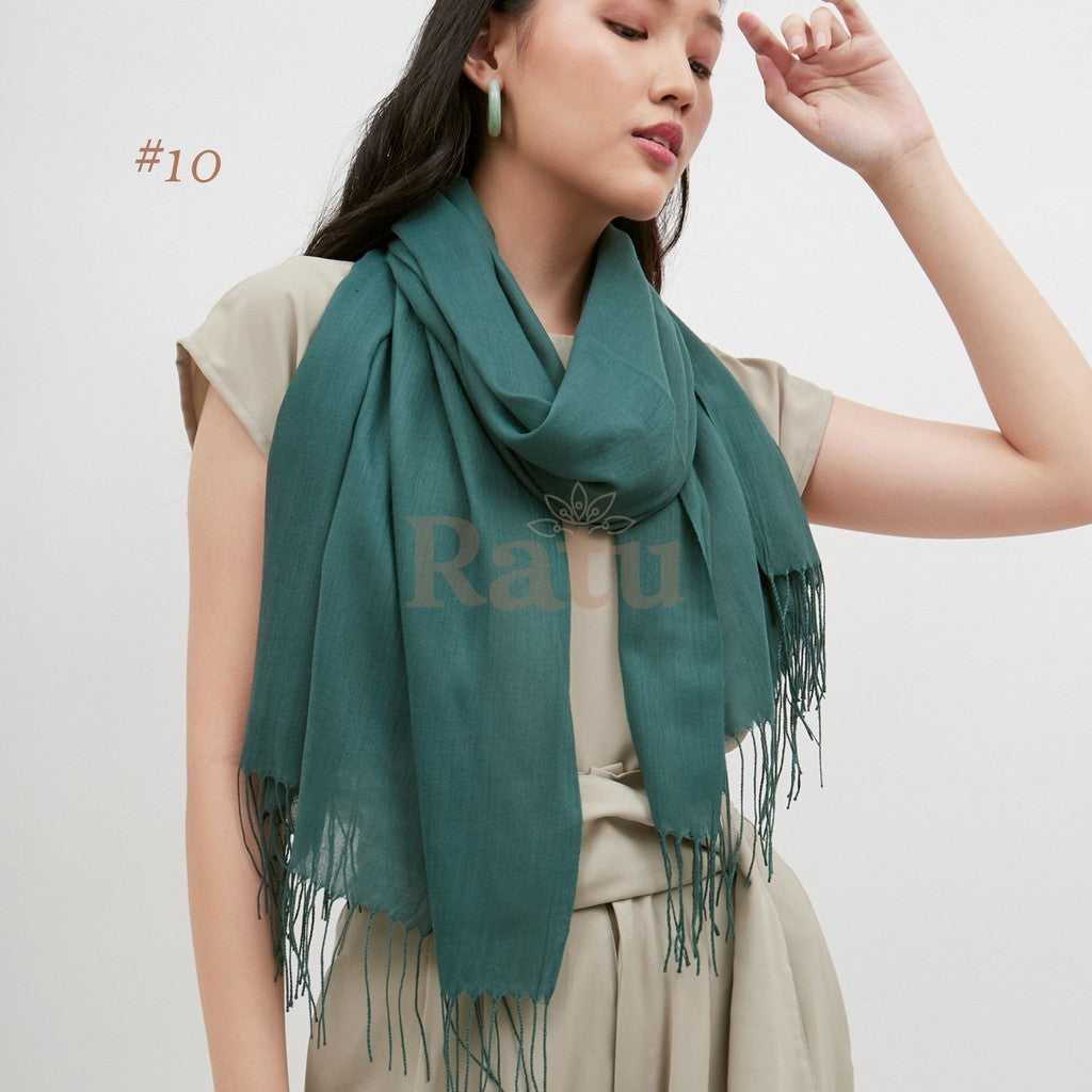 Plain Pashmina Cashmere 10