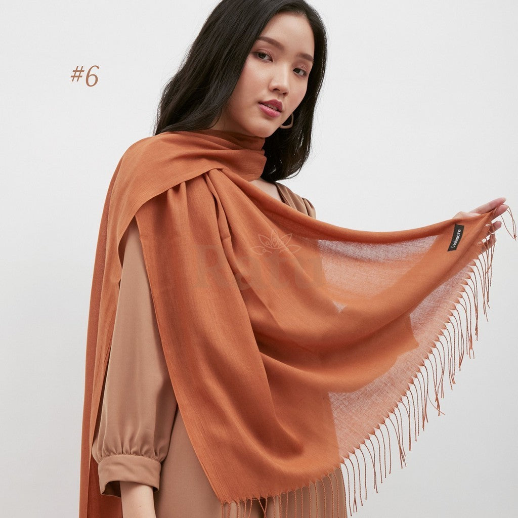 Plain Pashmina Cashmere 06