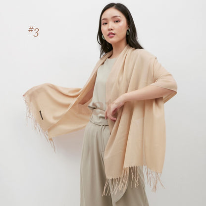 Plain Pashmina Cashmere 03