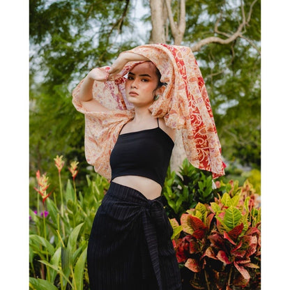 Zaria Orange Shawl