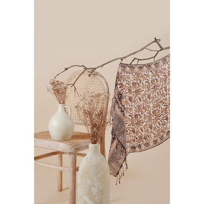 Syal Batik Sutra Brown 03