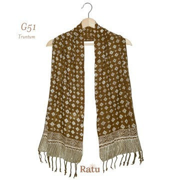 Scarf Batik G51 Brown