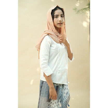 Embroidery Hijab Shawl - Flora - Milo