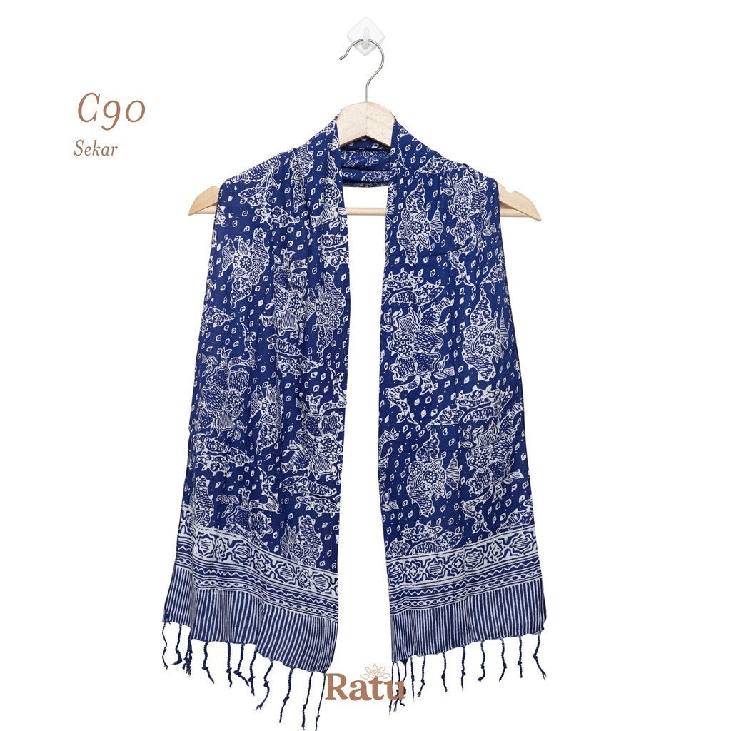 Scarf Batik C90 Blue