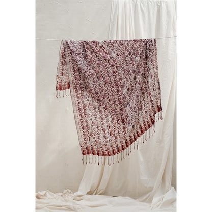 Selendang Batik Sutra Brown 03