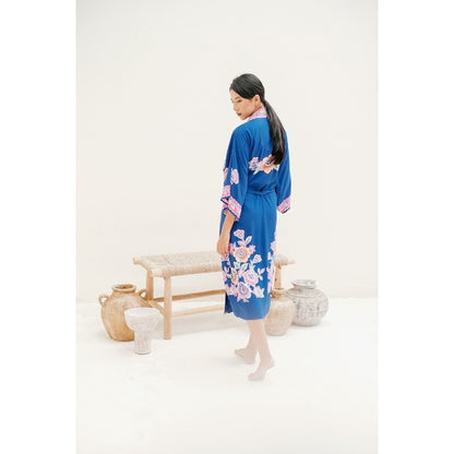 Kimono Batik Loungewear in Blue