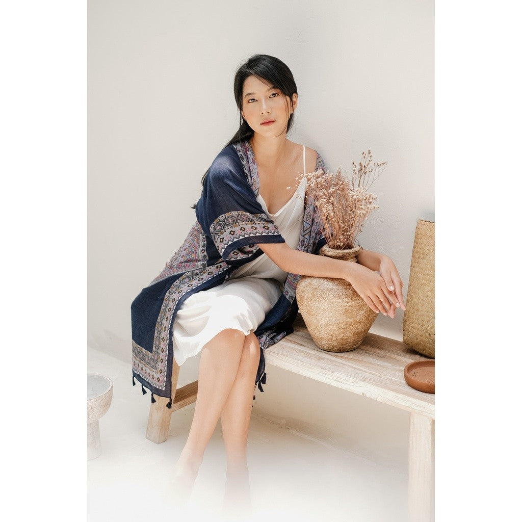 Isyana in Blue Outer