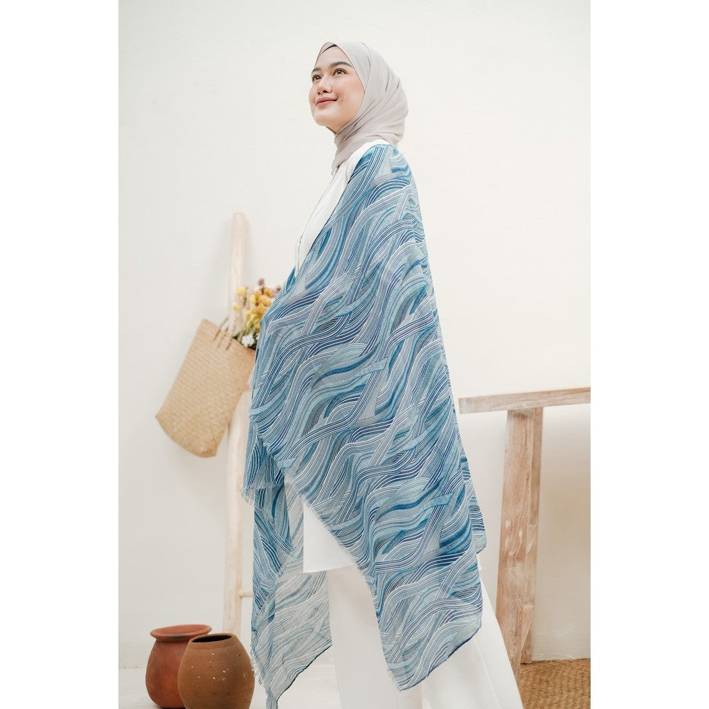 Mira in Blue Shawl
